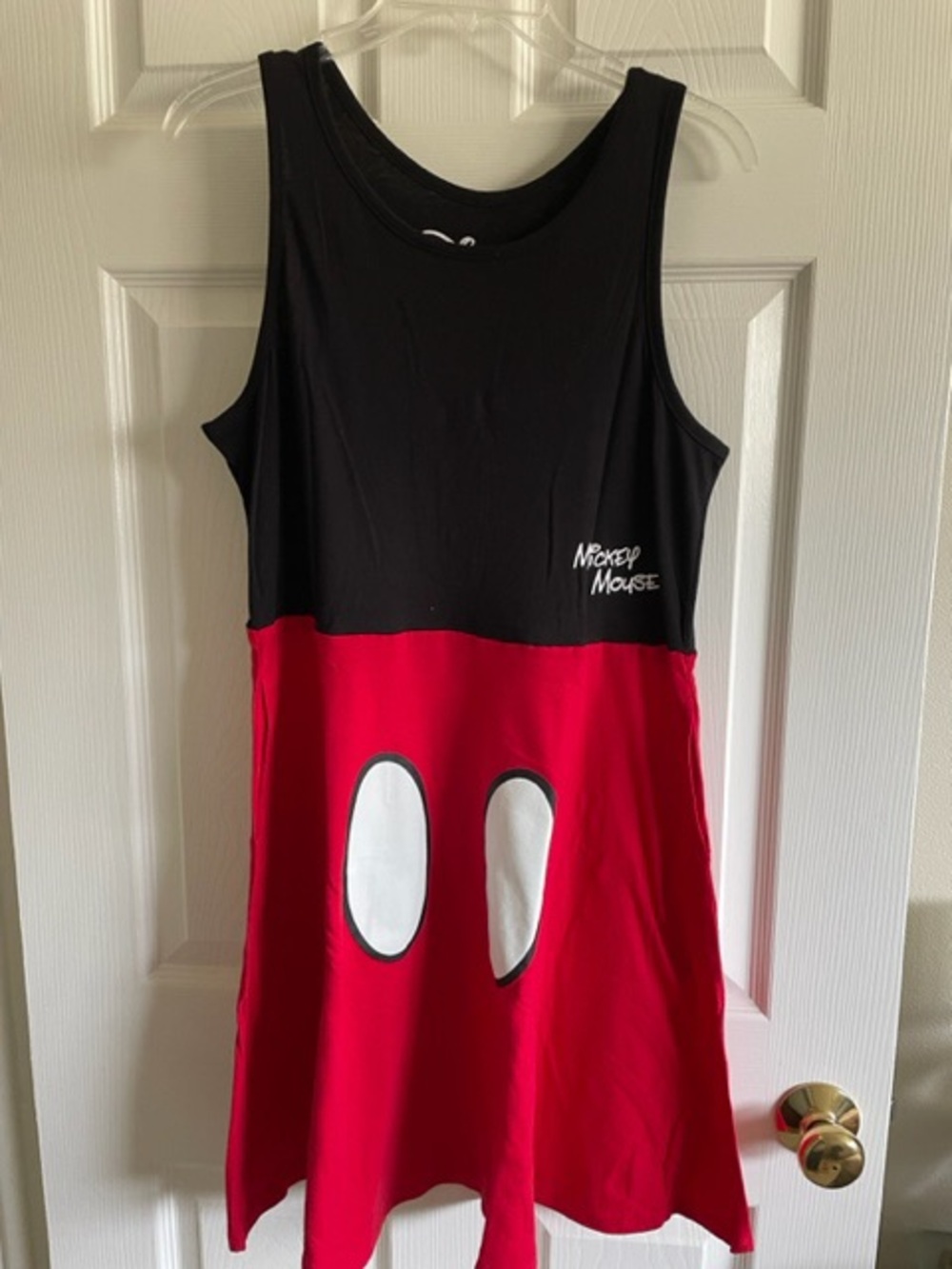 Disney Mickey Mouse Black & Red Sleeveless Dress